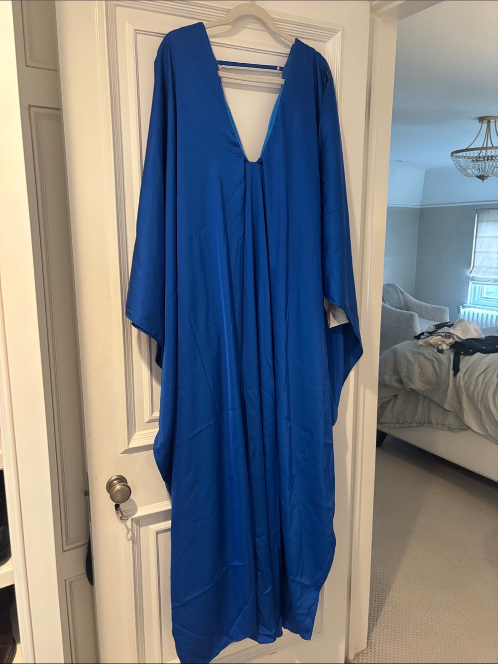 Baobab Collection V-Neck Royal Blue Maxi Dress